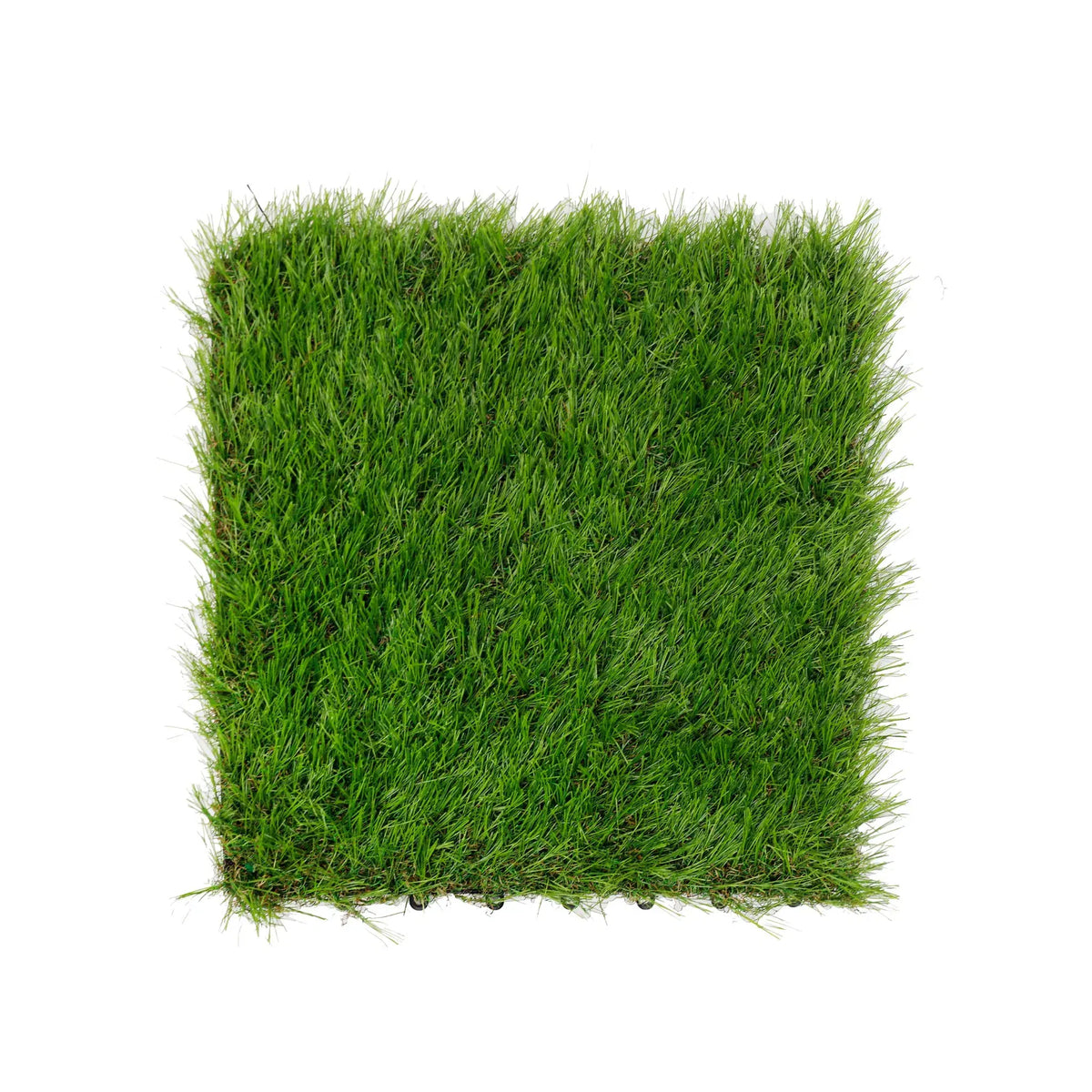 9 Pieces of Interconnecting Artificial Grass Decking Tiles (UV Resistant) 30cm x 30cm - Designer Plants