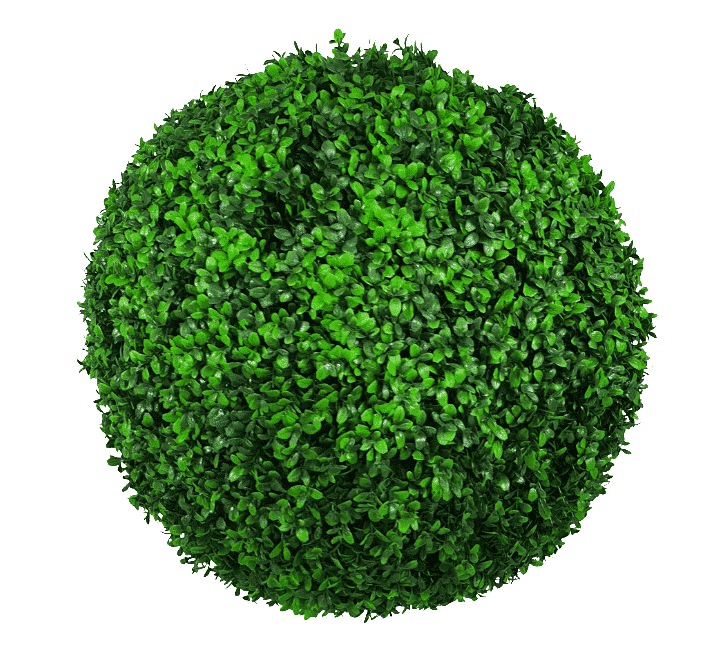 Large Green Leaf Buxus Faulkner Topiary Ball UV Resistant 48cm