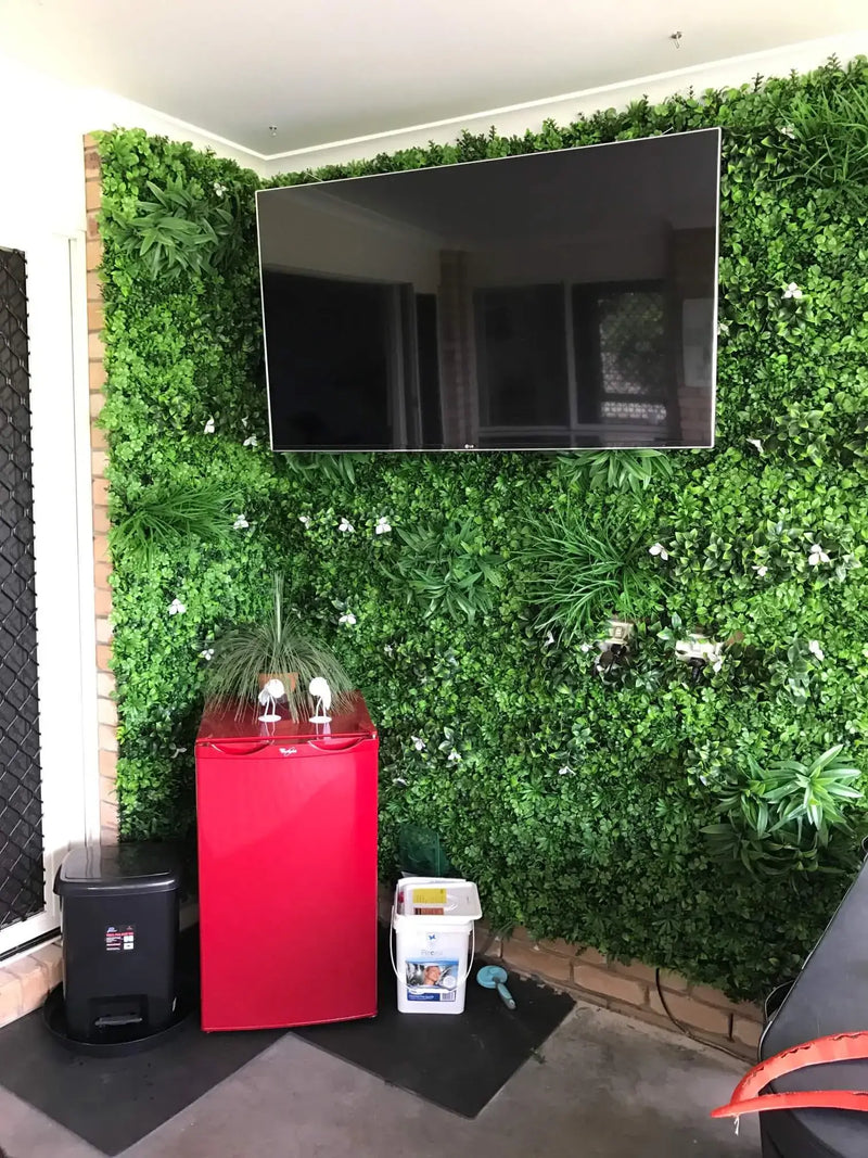 After installing a green wall with white oasis