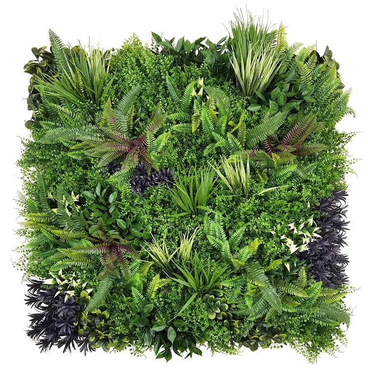 Ivory Garden Elegance artificial green wall panel 1m x 1m, front