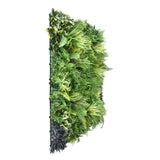 Ivory Garden Elegance artificial green wall panel 1m x 1m, side