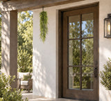 Single 30-inch UV-resistant lace fern hanging garland shown outdoors at accurate scale
