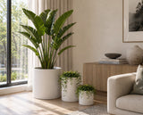 Luxury Round Matt White Planter Set of 6 | Premium Pot Range