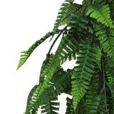 Artificial Hanging Fern Garland Bush UV Resistant and Fire Rated 18cm Wide x 75cm Long
