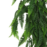 Artificial Hanging Fern Garland Bush UV Resistant and Fire Rated 18cm Wide x 75cm Long