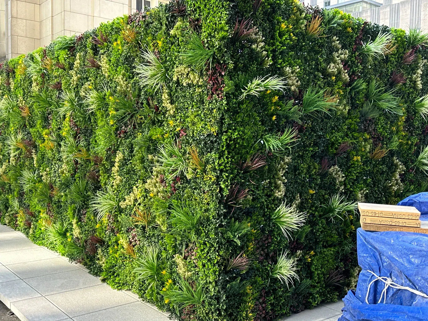 Luxury Triptych Vertical Garden / Living Wall Set 3 of Pieces 1m x 1m (3 SQM Set) UV Resistant
