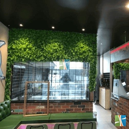 Mediterranean Fern Vertical Garden / Green Wall UV Resistant SAMPLE