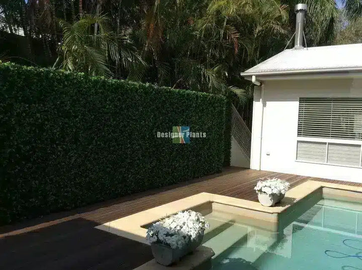 Poolside Transformation with Spring Sensation Vertical Garden Hedge tiles