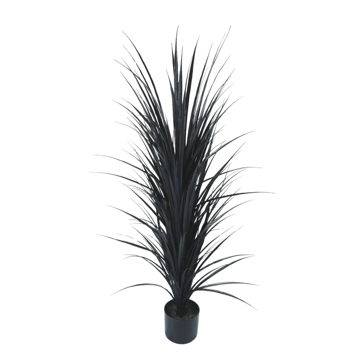 Premium Black Potted Artificial Long Grass (Yucca Grass) 115cm UV Resistant - Designer Plants