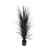 Premium Black Potted Artificial Long Grass (Yucca Grass) 115cm UV Resistant - Designer Plants