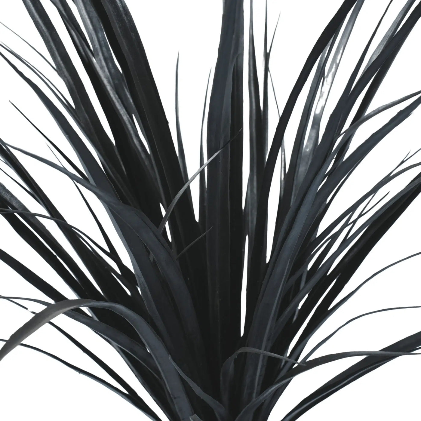 Premium Black Potted Artificial Long Grass (Yucca Grass) 75cm UV Resistant