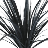 Premium Black Potted Artificial Long Grass (Yucca Grass) 75cm UV Resistant