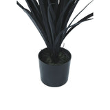 Premium Black Potted Artificial Long Grass (Yucca Grass) 75cm UV Resistant