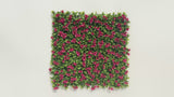 Luxury Flowering Pink Vertical Garden / Green Wall UV Resistant 1m X 1m - product video