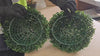 Step-by-step installation of an artificial topiary ball, showing how to connect, secure and display the faux greenery sphere indoors or outdoors