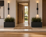 Luxury Rectangular Trough Planter Set of 3 | Matt Black | Premium Pot Range