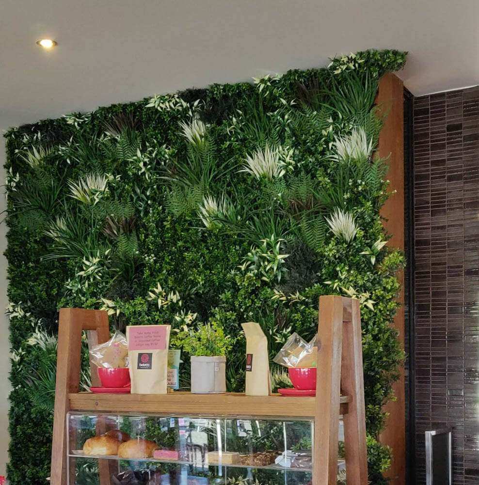 Bespoke Vertical Garden Green Wall UV Resistant 45cm x 45cm Fire Retardant