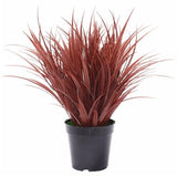 Artificial Ornamental Potted Dense Burgundy Grass UV Resistant 38cm - Designer Plants