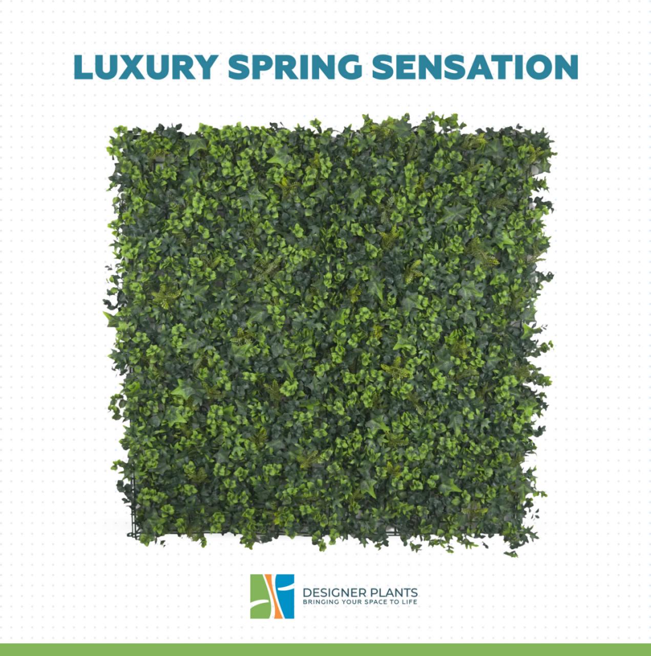 Luxury Spring Sensation Hedge Screen Green Wall Panel UV Resistant 100cm x 100cm