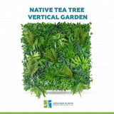 Native Tea Tree Vertical Garden / Green Wall UV Resistant 100cm x 100cm