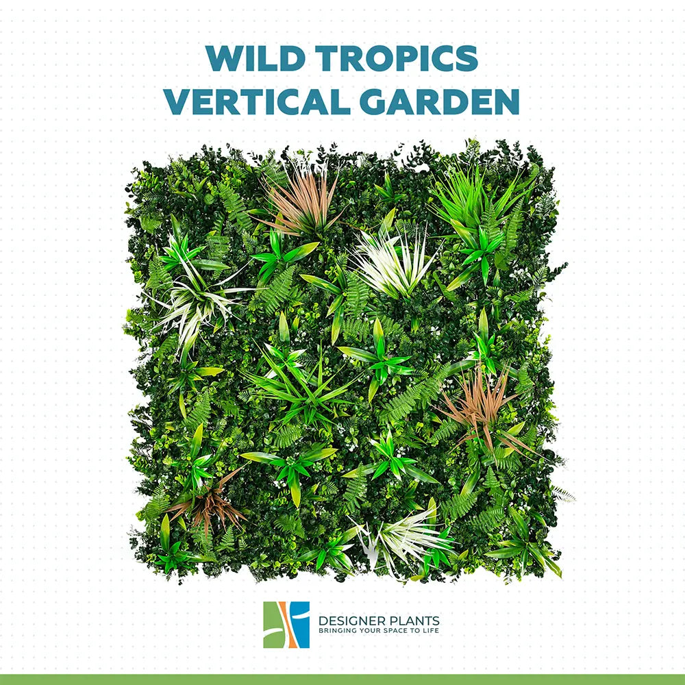 Wild Tropics Vertical Garden / Green Wall UV Resistant 100cm x 100cm