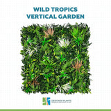 Wild Tropics Vertical Garden / Green Wall UV Resistant 100cm x 100cm