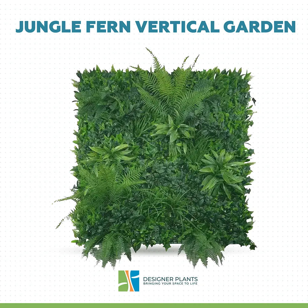 Jungle Fern Vertical Garden / Green Wall UV Resistant 1m x 1m