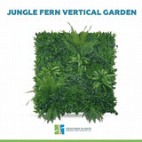 Jungle Fern Vertical Garden / Green Wall UV Resistant 1m x 1m