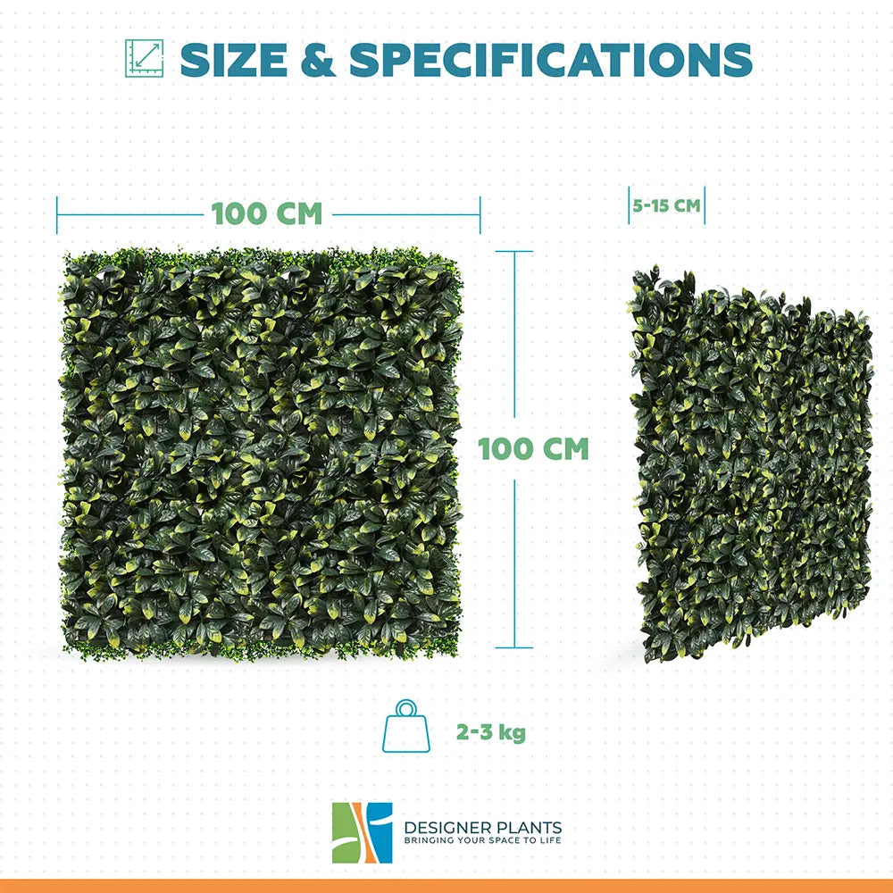 Laurel Hedge Panels UV Resistant 1m x 1m