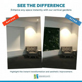 Green Forest Bespoke Commercial Grade Metal Backed Vertical Garden / Green Wall UV Resistant 1m x 1m Fire Retardant