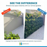 Luxury Lush Spring Recycled Vertical Garden / Green Wall UV Resistant 100cm x 100cm