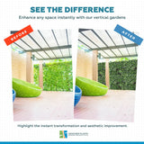 Luxury Vista Green Recycled Vertical Garden / Green Wall UV Resistant 100cm x 100cm