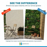 Elegant Red Rose Vertical Garden / Green Wall UV Resistant 100cm x 100cm