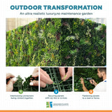 Luxury Evergreen Rainforest Recycled Vertical Garden / Green Wall UV Resistant 1m x 1m