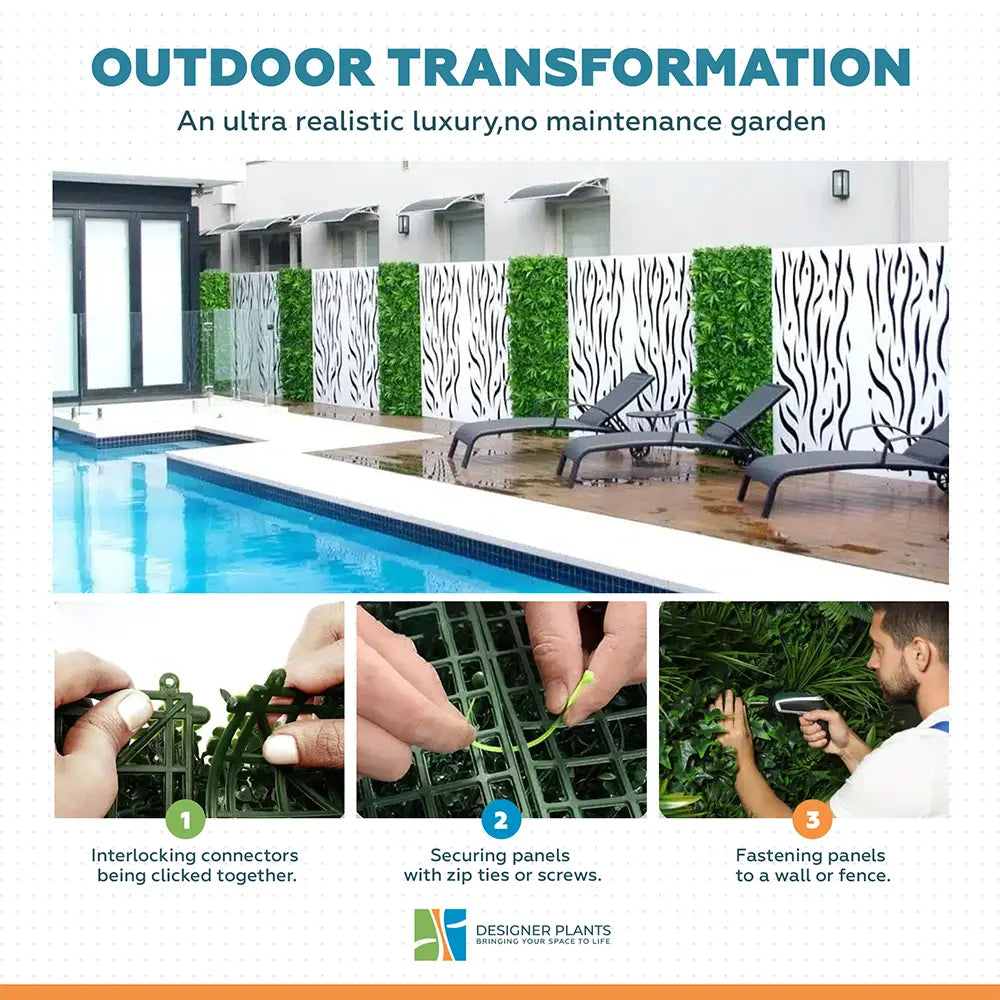 Lavandula Vertical Garden / Green Wall UV Resistant 1m x 1m
