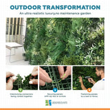 Green Forest Bespoke Commercial Grade Metal Backed Vertical Garden / Green Wall UV Resistant 1m x 1m Fire Retardant