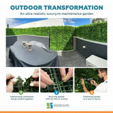 Mediterranean Fern Vertical Garden / Green Wall UV Resistant 1m x 1m
