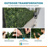 Dense Green Meadows Vertical Garden / Green Wall UV Resistant 1m x 1m