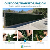 Boxwood Hedge Screen Green Wall Panel UV Resistant 100cm x 100cm