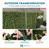 Premium Natural Buxus Hedge Panels UV Resistant 1m x 1m