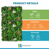 Wild Tropics Vertical Garden / Green Wall UV Resistant 100cm x 100cm