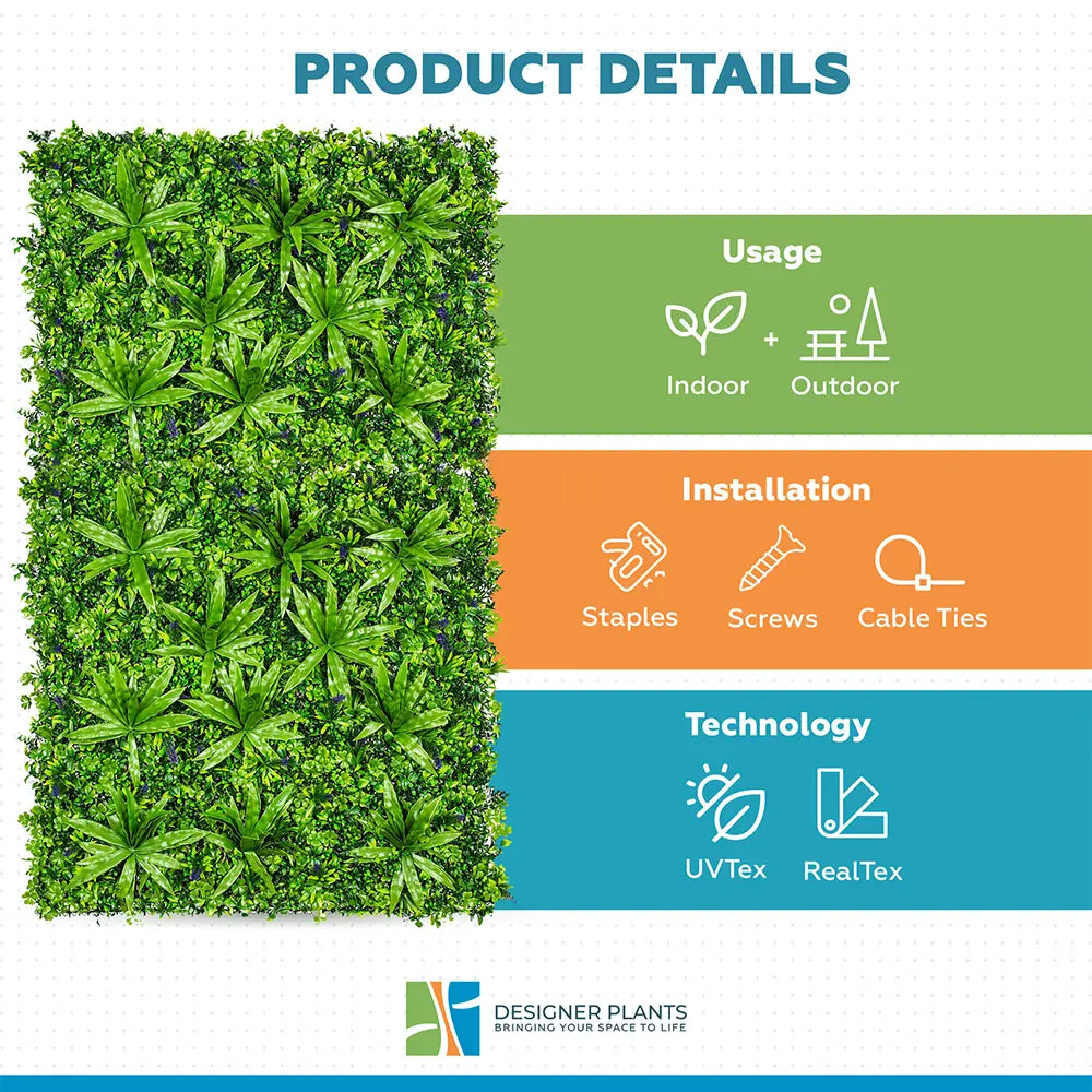 Lavandula Vertical Garden / Green Wall UV Resistant 1m x 1m