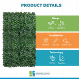 Boston Ivy Leaf Screen Green Wall Panel UV Resistant 1m x 1m