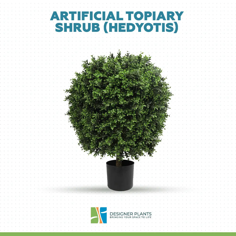 Artificial Topiary Shrub (Hedyotis) UV Resistant 80CM