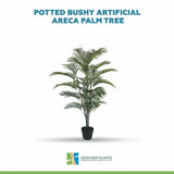 Potted Bushy Artificial Areca Palm Tree 120cm