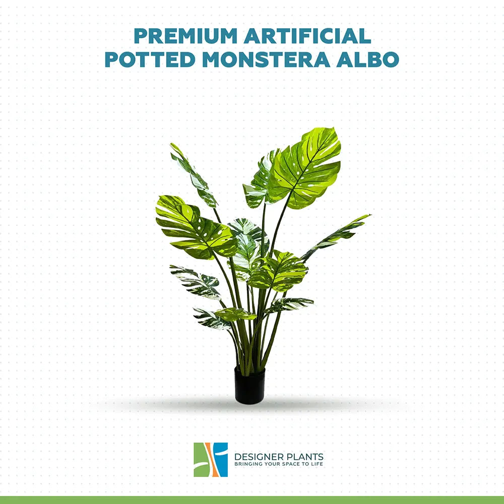 Premium Artificial Potted Monstera Albo 150cm