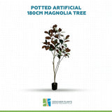 Potted Artificial 180cm Magnolia Tree