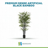Premium Dense Artificial Black Bamboo 150cm