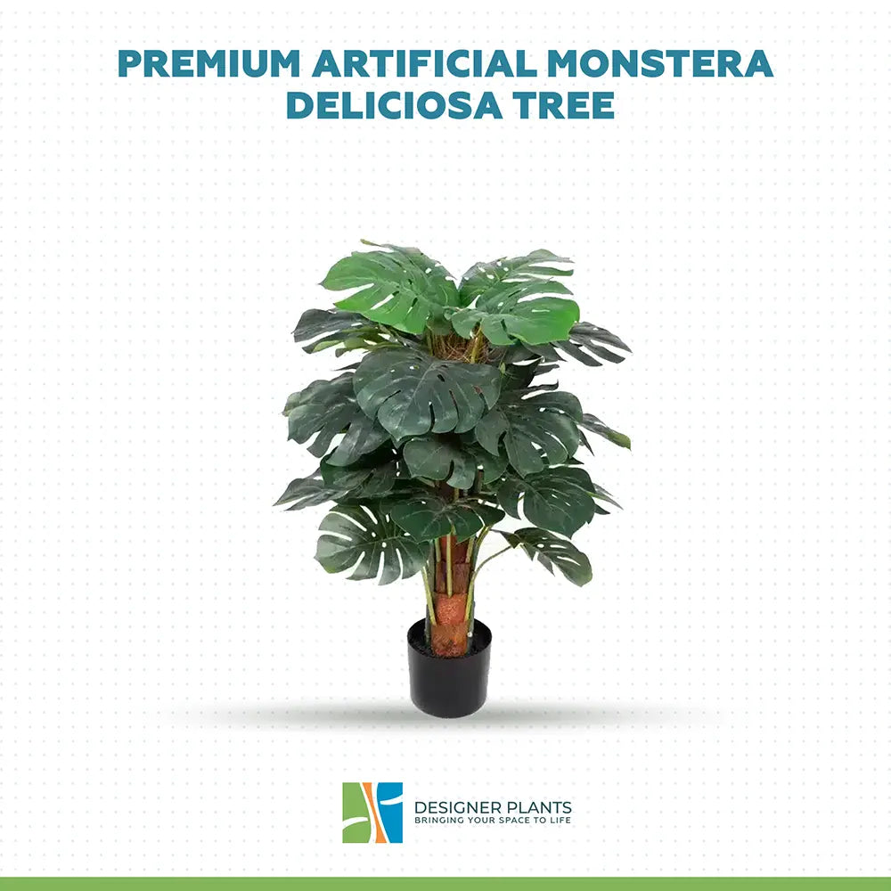 Premium Artificial Monstera Deliciosa Tree 100cm
