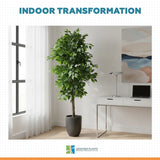 Mixed Green Bushy Artificial Ficus Tree 180cm